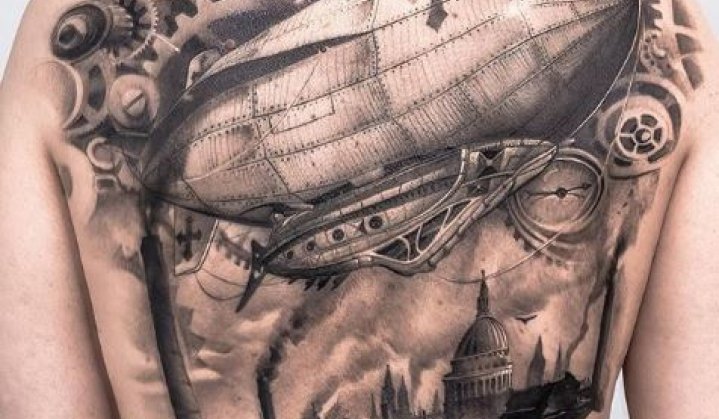 15 Tattoos Incríveis do Dirigível Zeppelin