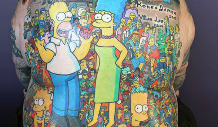 Guinness Book de Tatuagens dos Simpsons