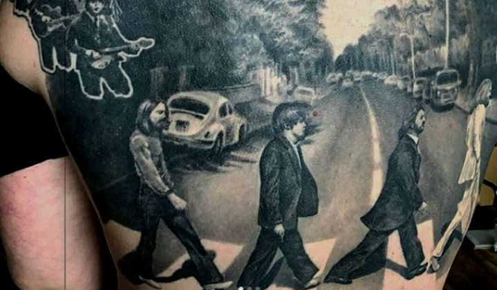 Incríveis Tattoos da Clássica Foto do Album Abbey Road dos Beatles