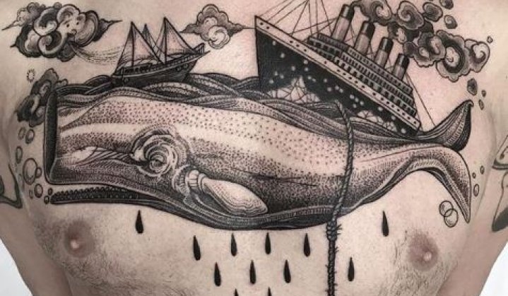 Lindas Tatuagens Moby Dick a Baleia Assassina e seus Significados