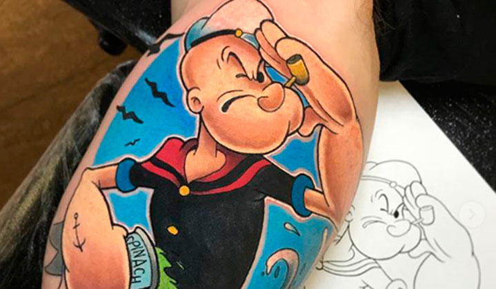 Incriveis Tattoos Do Marinheiro Popeye.