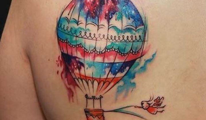 Tatuagens de Balão de Ar Quente Significados e Exemplos 