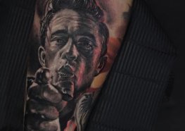 Tatuagens de Johnny Cash: O Homem de Preto