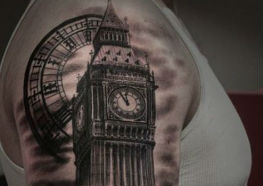 Tatuagens do Big Ben em Comemoração a sua Primeira Badalada