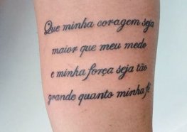 Tatuagens Escritas: Sugestões, Fotos, Dicas e Muita Tatuagem